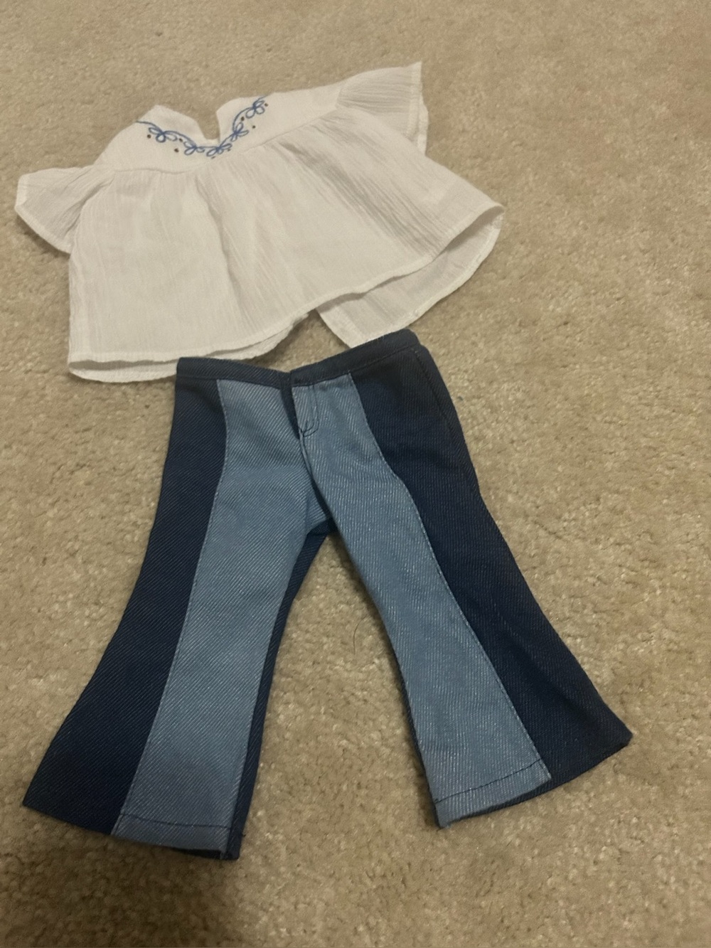 American girl doll Julie jeans and shirt